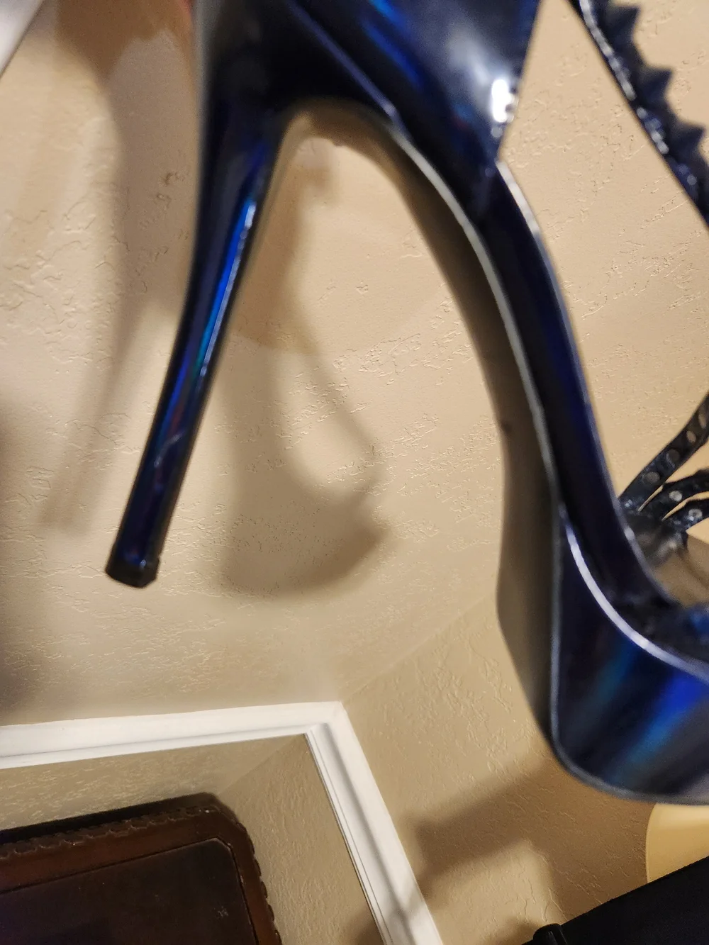 Nine West Iridescent Blue Platform Stiletto Heels